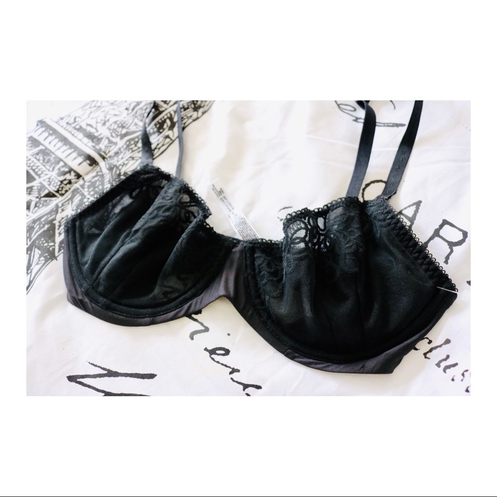 NWOT FP Satin & Lace Bra